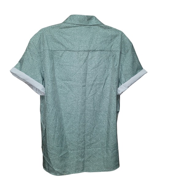 Royaura Men M Hawaiian Coconut Tree Short Sleeve Shirt Aloha Resort Beach Summer - Picture 3 of 9